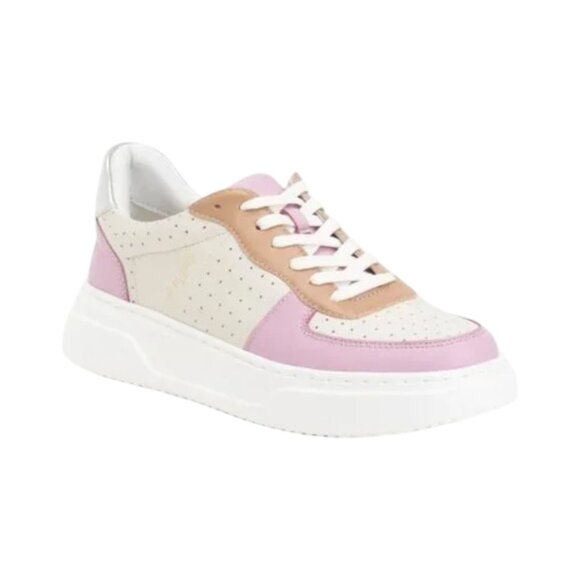 JSLIDES Nude Leather Felix Sneakers